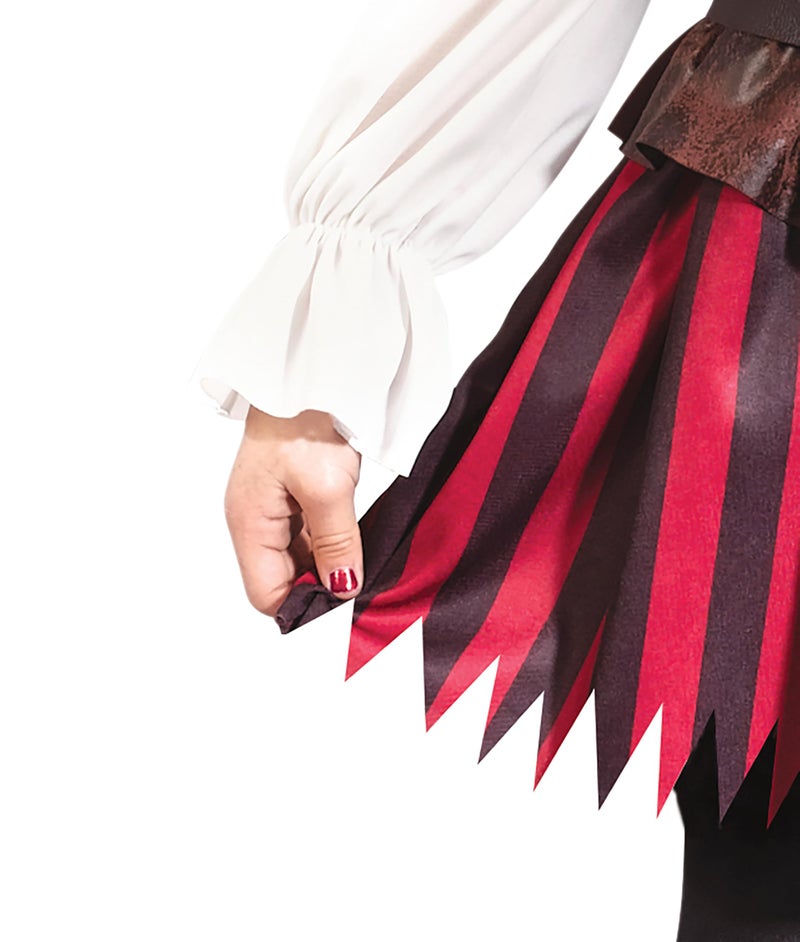 Fun World Baby Girls Toddler High Seas Buccaneer Costume, Maroon, Small US - Image 4